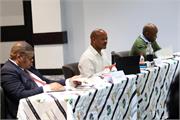 Minister Senzo Mchunu and Deputy Minister Mahlobo during the meeting